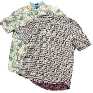 2 chubbies button up short sleeves size large